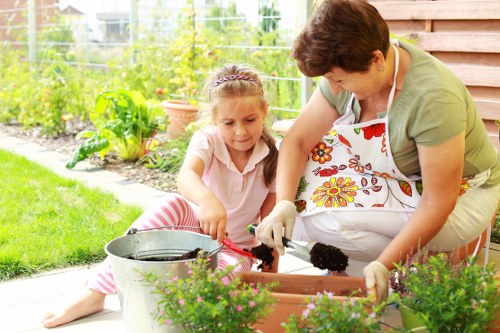 Professional lawn maintenance in Upton improving turf health