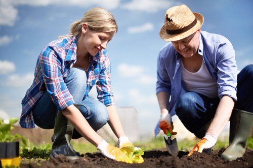 Recyclable garden materials separated for local processing