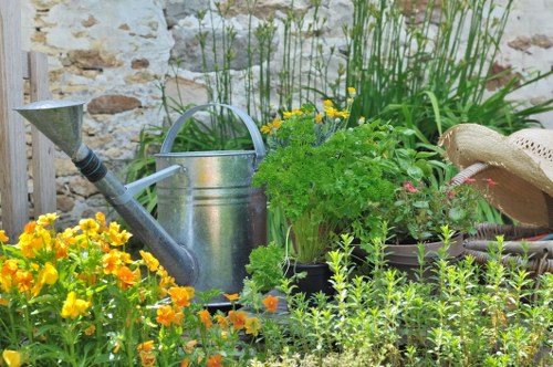Upton gardeners managing tools and site safety